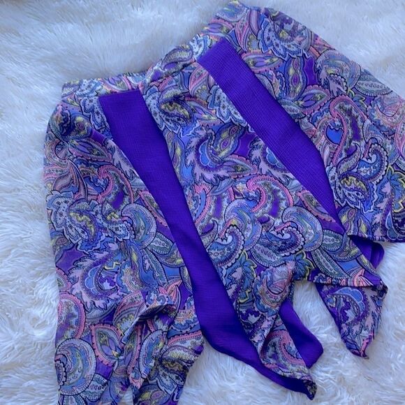 Disney D-signed Girl Meets World Paisley Sharkbite Skirt Purple - Picture 2 of 6